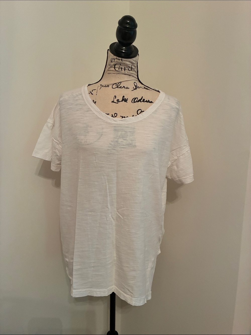 Anthropologie Pilcro Sustainable Boyfriend Tee (White)